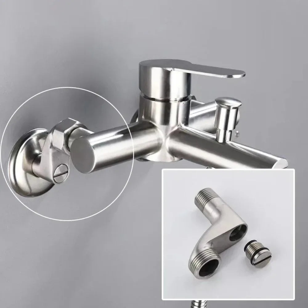 Width Adjustable Angle Valve Replacement Shower Faucet Adapter Part Stainless steel Wall Mounted Bathroom Accessories 2Pcs/Set Oasis Select
