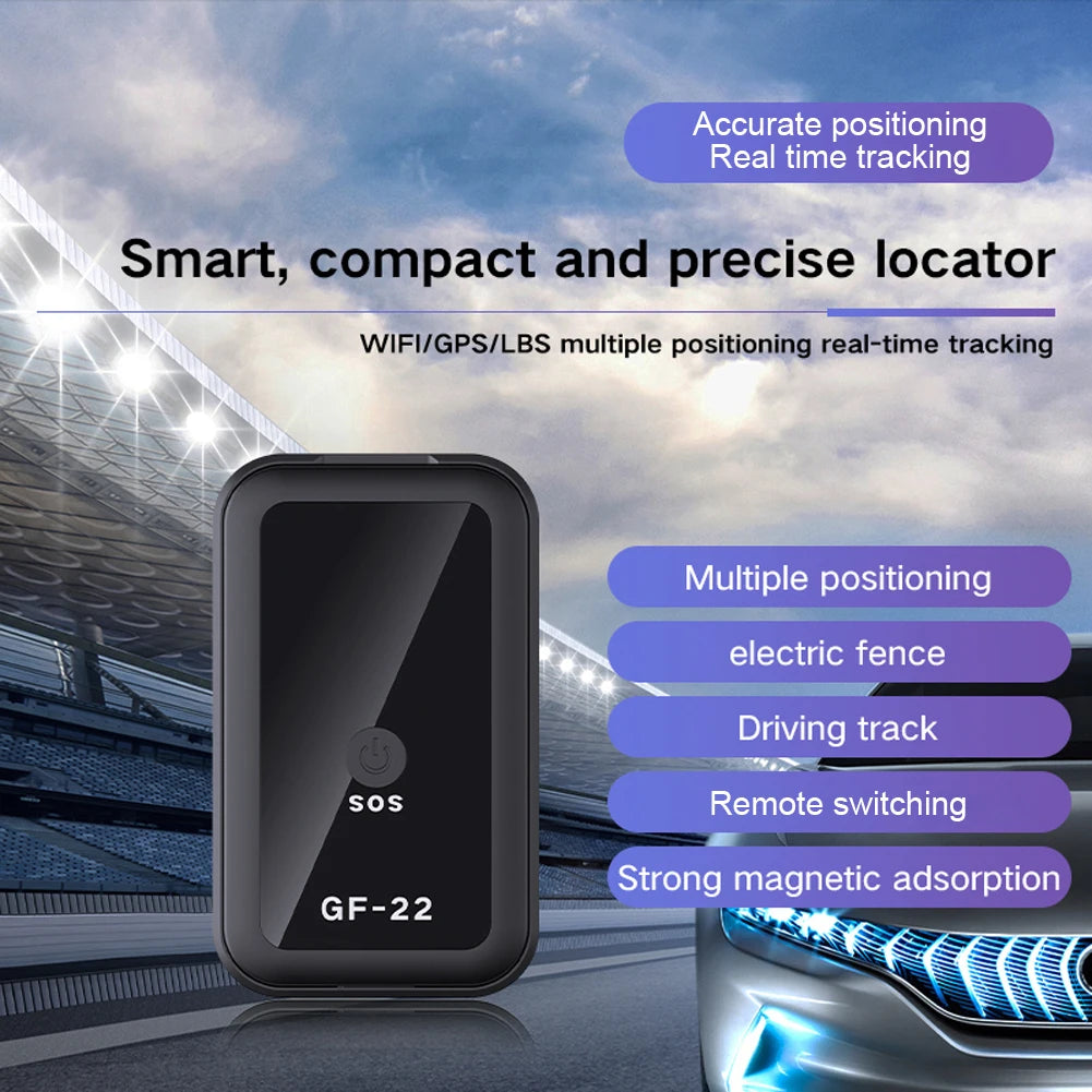 Mini GPS Tracker GF-22 – Real-Time WiFi LBS Car Pet Kids Locator GPS Tracker Oasis Select