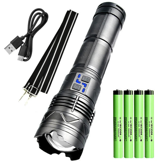 New upgrade GT61 High Power Led Flashlights Super Bright Spotlight Tactical flashlight Zoomable Outdoor Emergency Camping Torch Oasis Select GT60 Gig