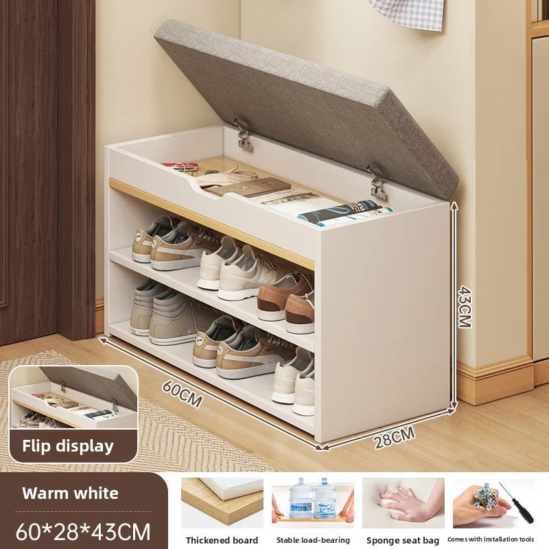 The shoe change stool is at the door the shoe cabinet, the sitting stool is extremely narrow can sit on the shoe rack Oasis Select 8