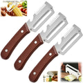 Easy Grip Non-Slip Multifunctional 3-in-1 Stainless Steel Peeler Vegetable & Fruit Slicer Shredder Kitchen Tool for Shredding Oasis Select 3PCS