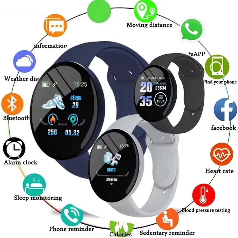 D18 Smart Bracelet – Heart Rate, Sleep & Fitness Tracker Watch