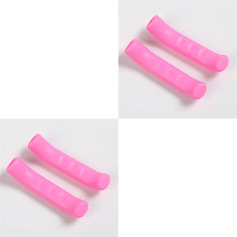1/2Pair Bicycle Brake Handle Protection Cover Mountain Road Bike Brake Lever Protection Anti Slip Gel Sleeve Cycling Accessories Oasis Select 2pairs Pink