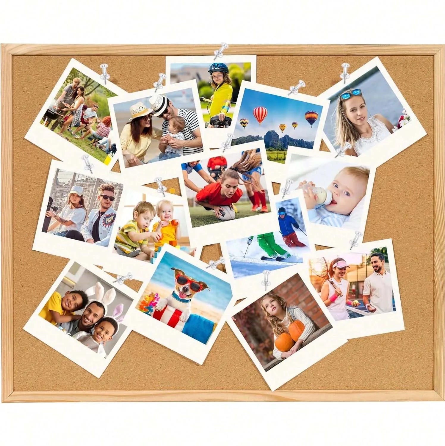 1box Clear Push Pins, Standard Thumb Tacks for Bulletin Board,Pin Tacks for Wall Cork Board Maps Photos Calendar Hangings Oasis Select