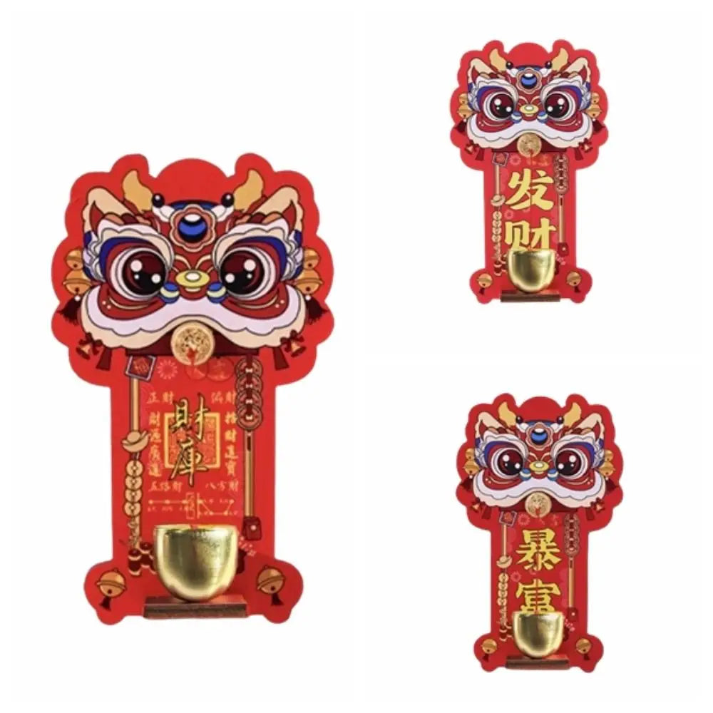 Lion Dance Magnetic Bell Ornament | Festive New Year Decor