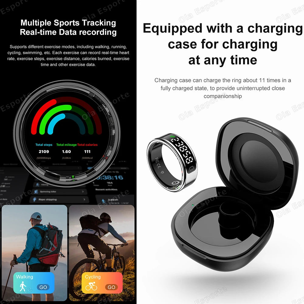 Ola Esporte R11C Smart Ring – SpO2, Heart Rate & Gesture Control