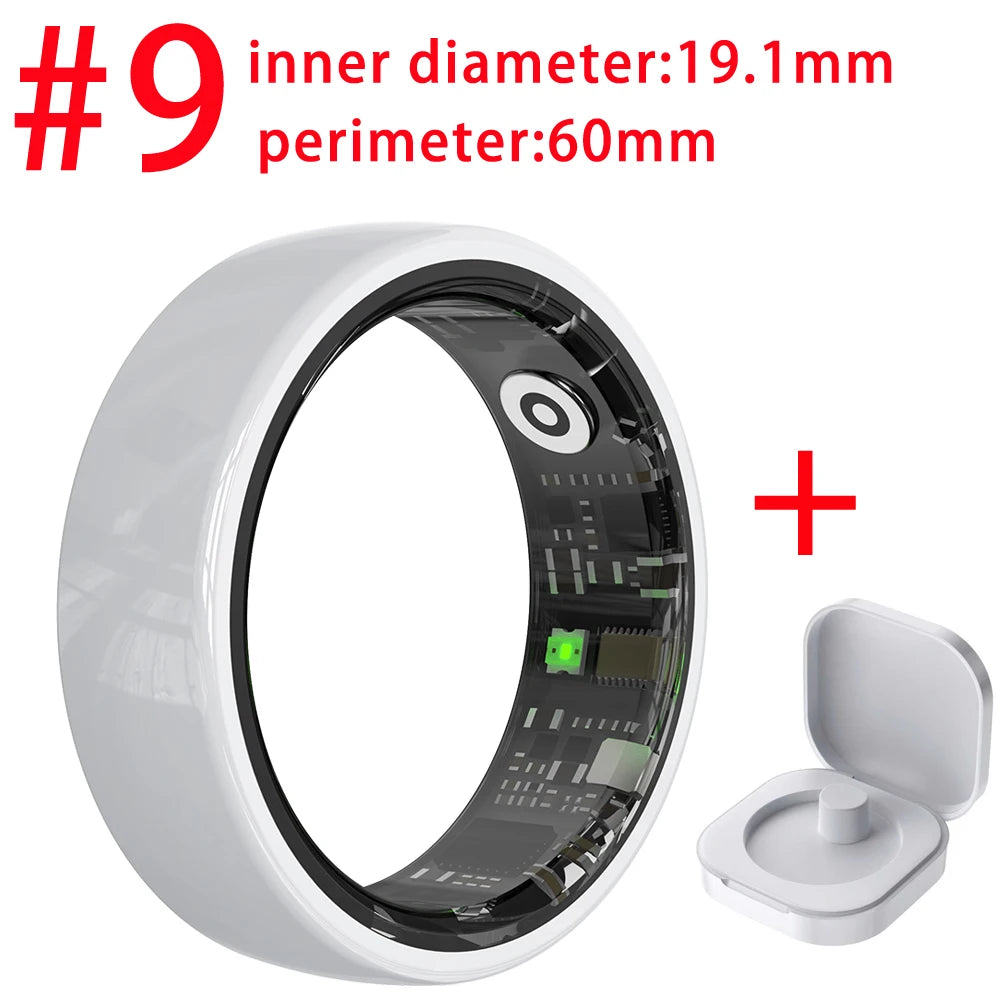 696 Smart Ring Couple Space Interaction Heart Rate Sleep Monitor Waterproof Gesture Control Sports Blue Tooth Bracelet Men Women Oasis Select WH 9
