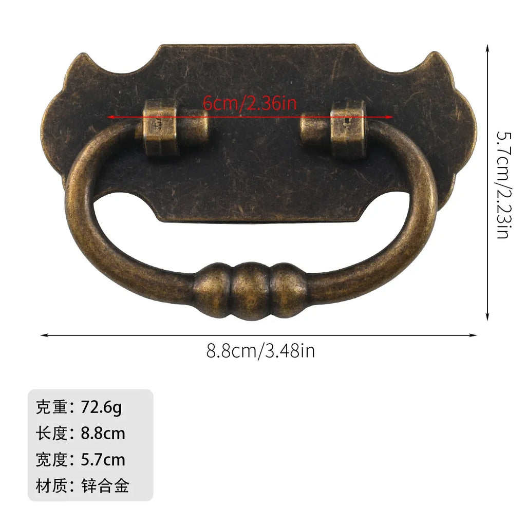 European style antique wardrobe drawer door pastoral cabinet door handle hole distance 61mm Oasis Select Antique Brass