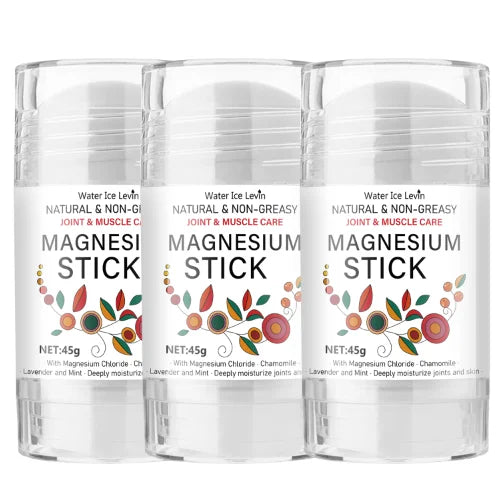 Magnesium Stick for Joint & Muscle Care - Natural, Non-Greasy with Chamomile & Lavender, Deeply Moisturizes Oasis Select WHITE 45g