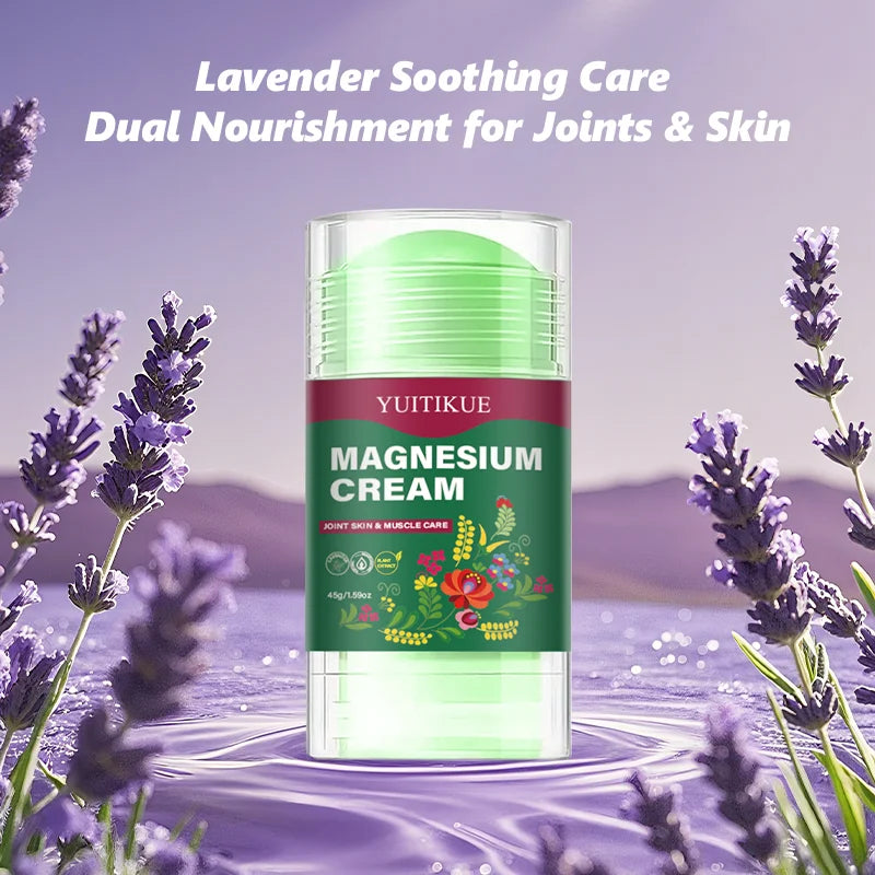 YUITIKUE Magnesium Cream – Muscle Relief, Lavender & Rosemary