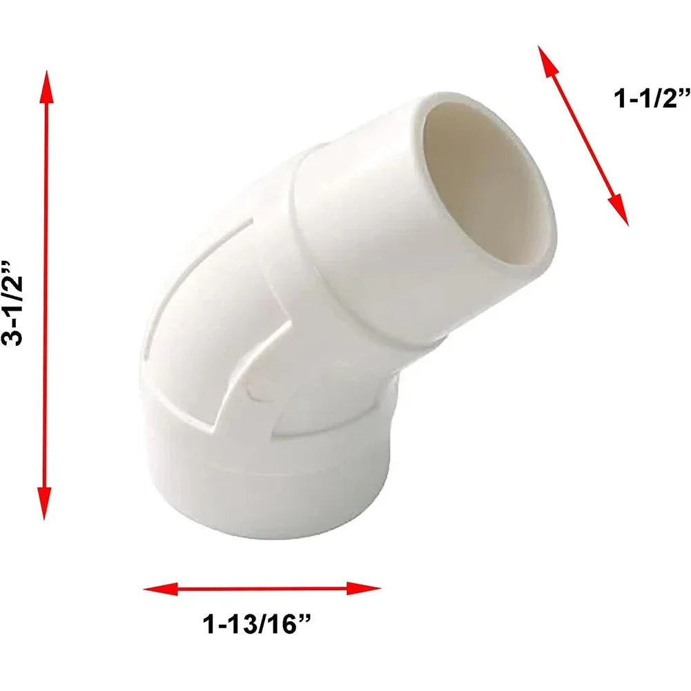 4pcs Pool Cleaner 45 Degree Elbow W70244 Replacement Kit Designed Specifically For Zodiac For Baracuda, For Krauly Pool Cleaners Oasis Select