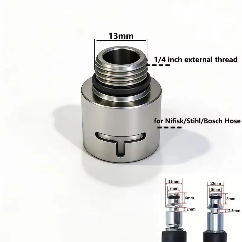 1Pcs External Thread Connect Cleaning Nozzle Tips 1/4 3/8 Inch Pressure Washer Adapter K Series For Karcher/Lavor Oasis Select A2
