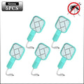 Electric Mosquito Swatter Rechargeable Bug Zapper UV Light Fly Killer Insect Racket for Home Outdoor Pest Control Camping Use Oasis Select Green-5PCS