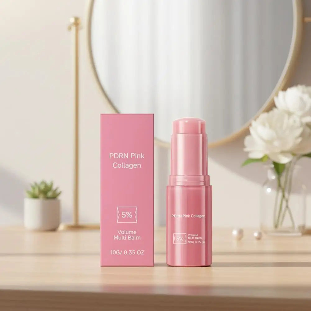 Pink Collagen Multi Balm Stick Deep Hydration Moisturizing Wrinkle Bounce Lifting Anti-Wrinkle Facial Cream Korean Beauty Care Oasis Select