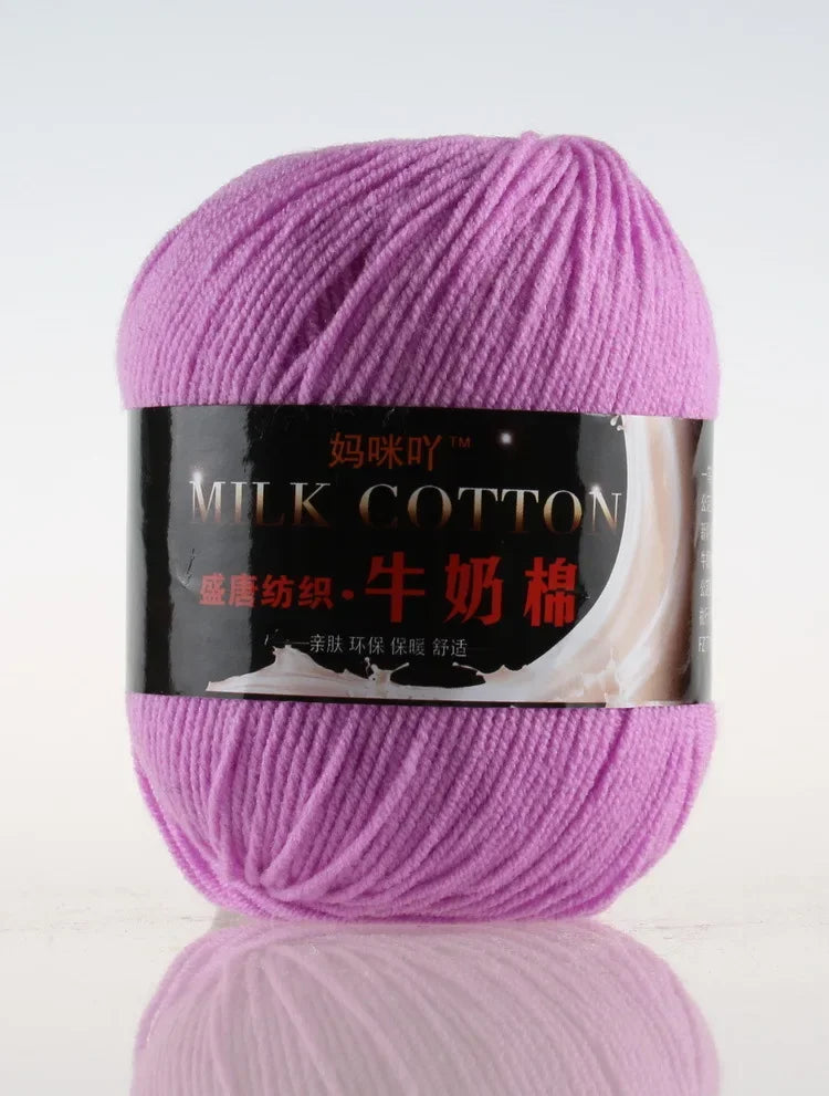 DIY Three Strands Graded Section Dyed Wool Medium Fine Cotton Thread