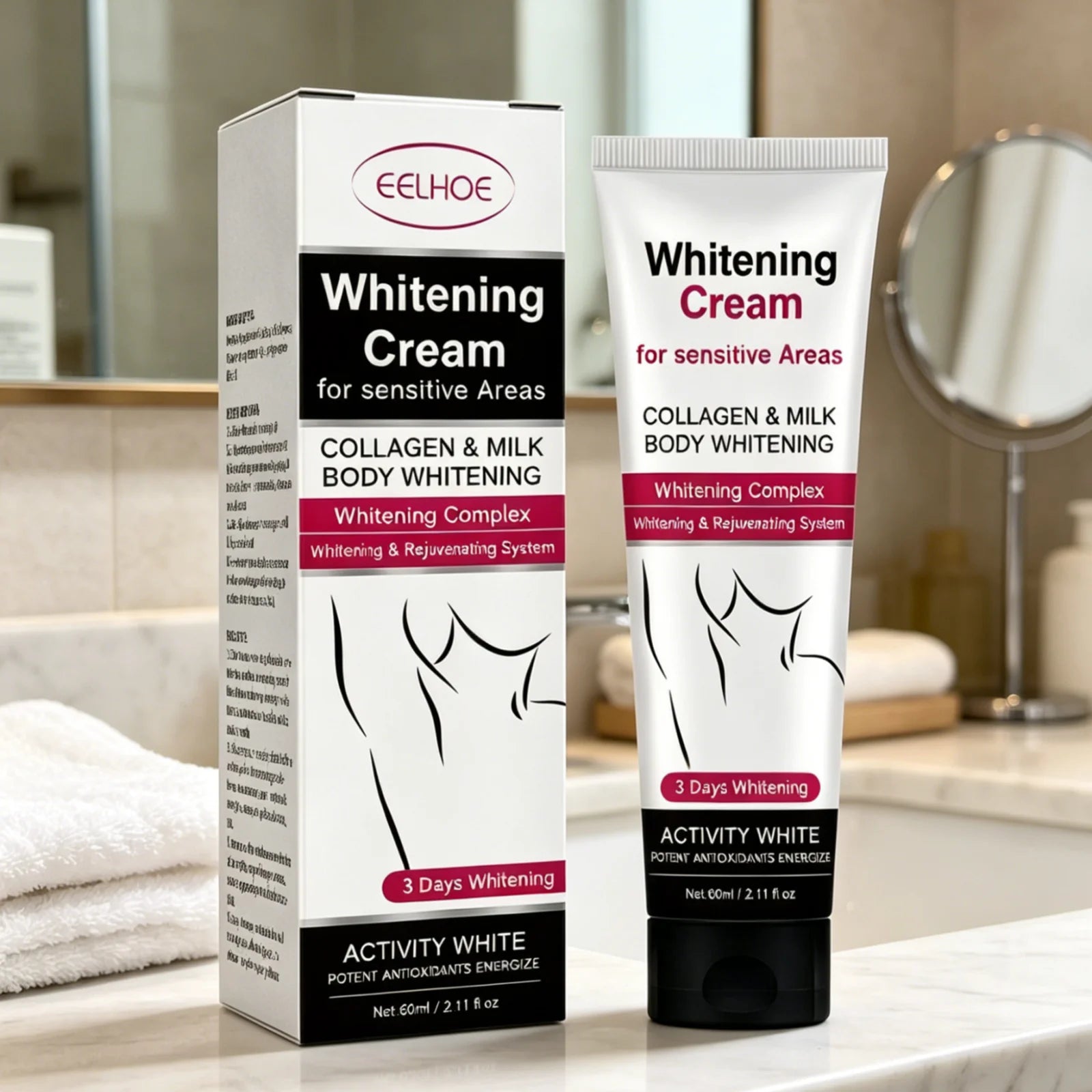EELHOE Underarm Brightening Cream – Dark Armpit Repair 60ml Underarm Brightening Cream Oasis Select