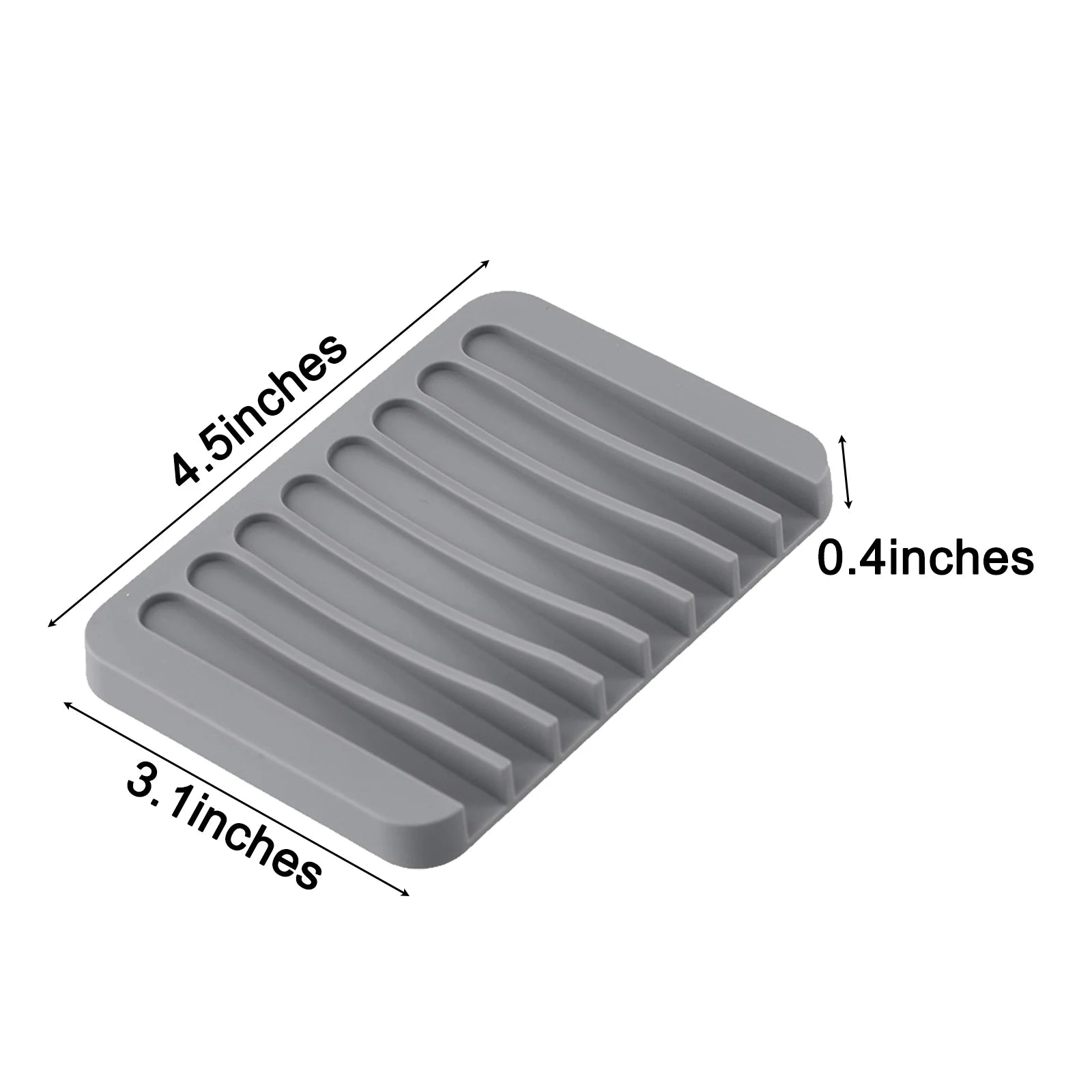 1/2pcs Silicone Self Draining Soap Dishes Kitchen Sink Soap Dish Sponge Tray Soap Holder Countertop Soap Dispenser Oasis Select