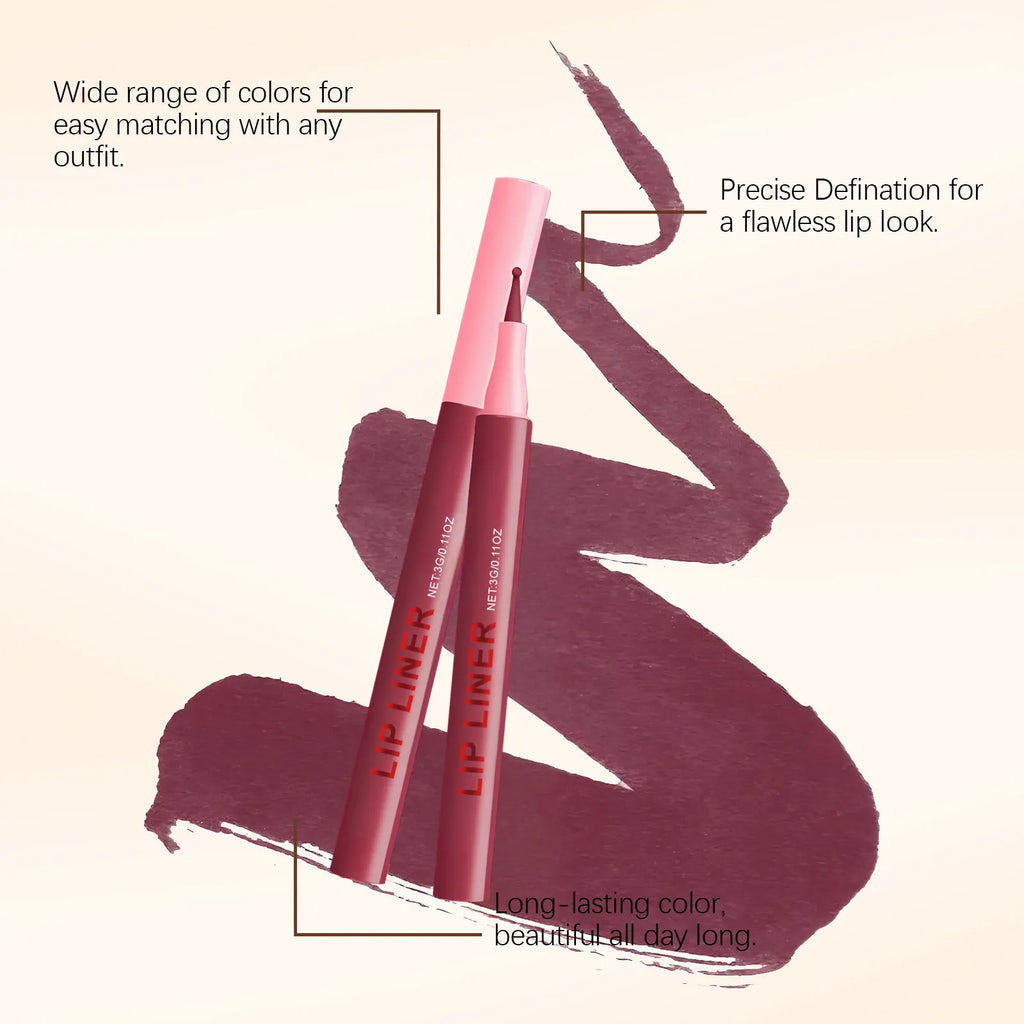 Waterproof Lip Liner Pencil – Long-Lasting Matte & Smudge-Proof Lip Liner Pencil Oasis Select