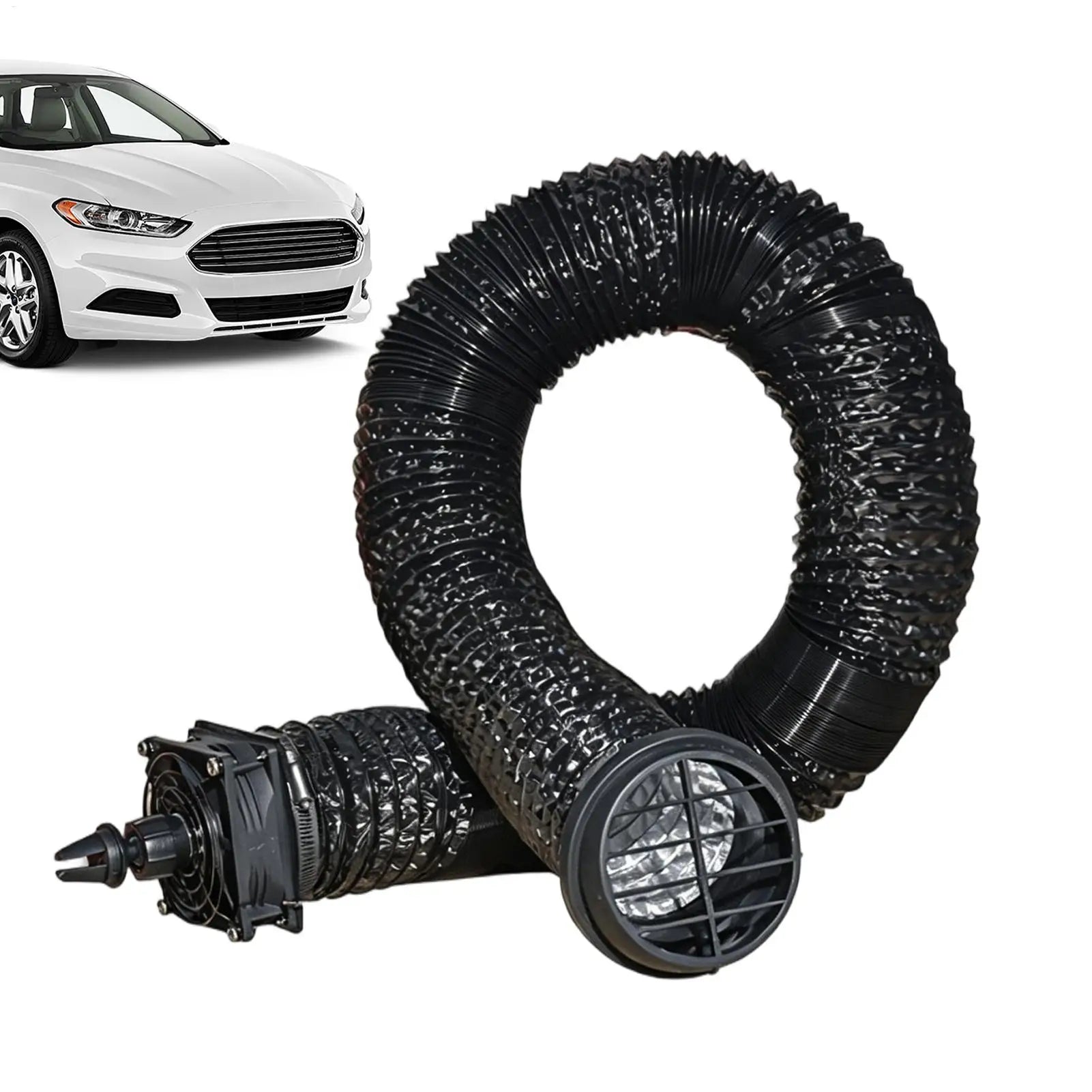39-inch car air vent duct car cooling fan quick installation foldable and easy to store air supply duct straight through to tent Oasis Select