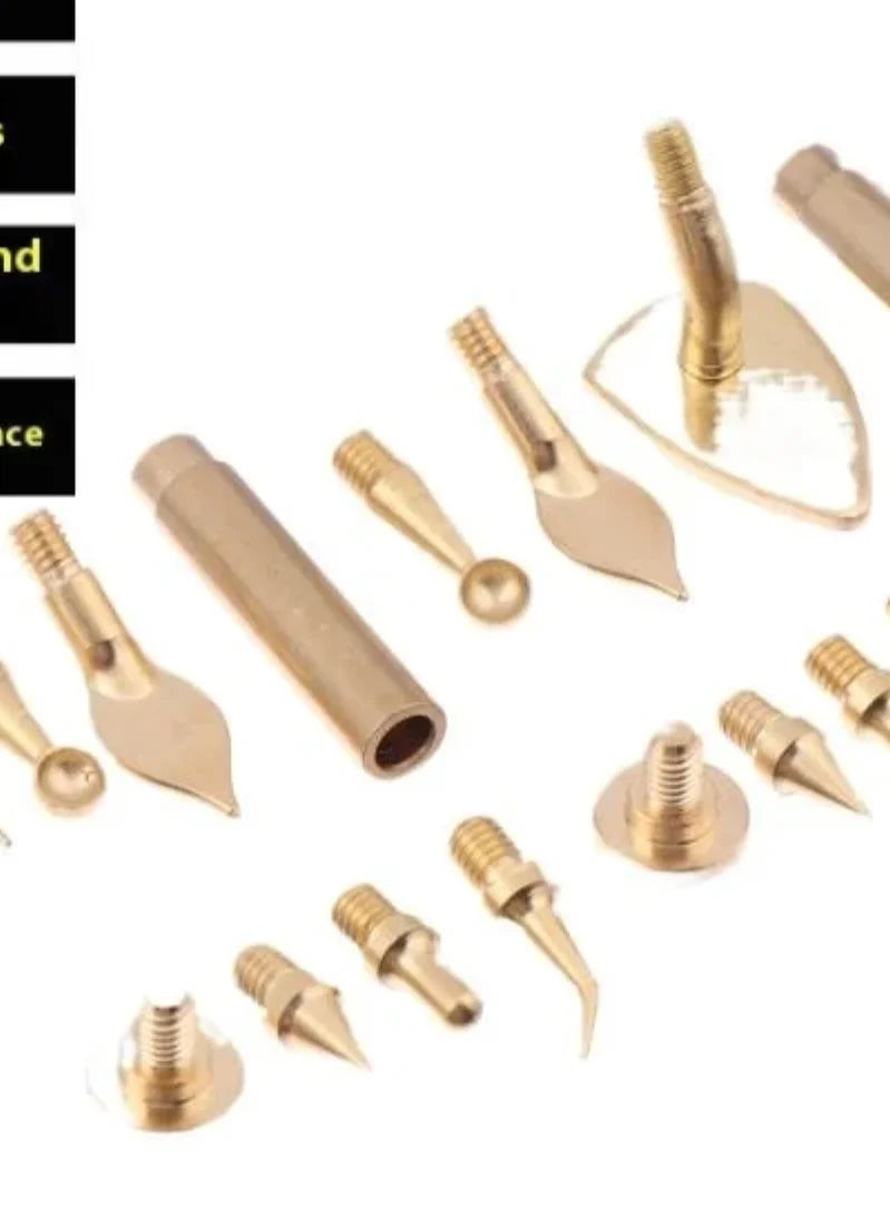 7/9/10Pcs Heat Insert Nut Iron Tip M2 M3 M4 M5 M6 M8 Brass Thread Embedded Kit Tool For Plastic 3D Printer Soldering Iron Oasis Select