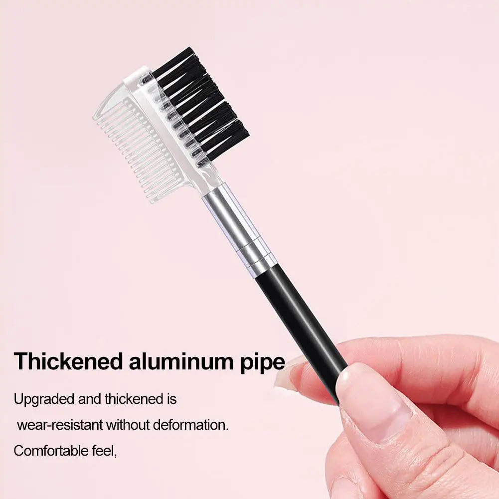Dual-Headed Eyebrow & Lash Comb Brush – 2-in-1 Beauty Tool Brow & Lash Brush Oasis Select