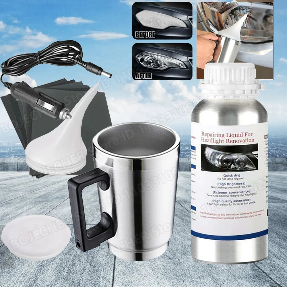 Car Headlight Repair Fluid Headlight Polishing Restoration Chemical Polishing The Headlights Restoration Kit Tool Liquid Repair Oasis Select