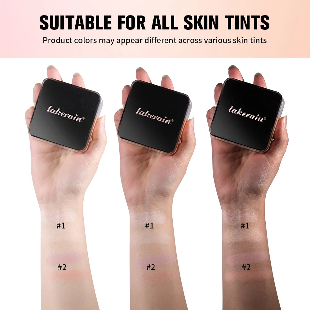 2-in-1 Color Correcting Setting Powder Long-lasting Blend Seamlessly Oil Control Loose Powder Makeup Matte Finish Cosmetics Oasis Select