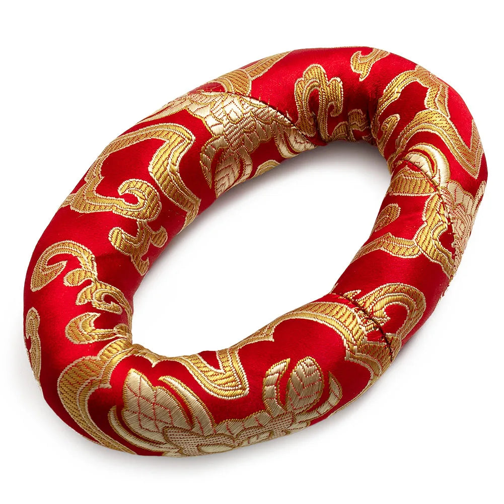 Silk Brocade Cushion Pillow For Yoga Tibetan Singing Bowl Mat Meditation Ring Cushion Buddhism Products Sound Bowl Pads Home Oasis Select