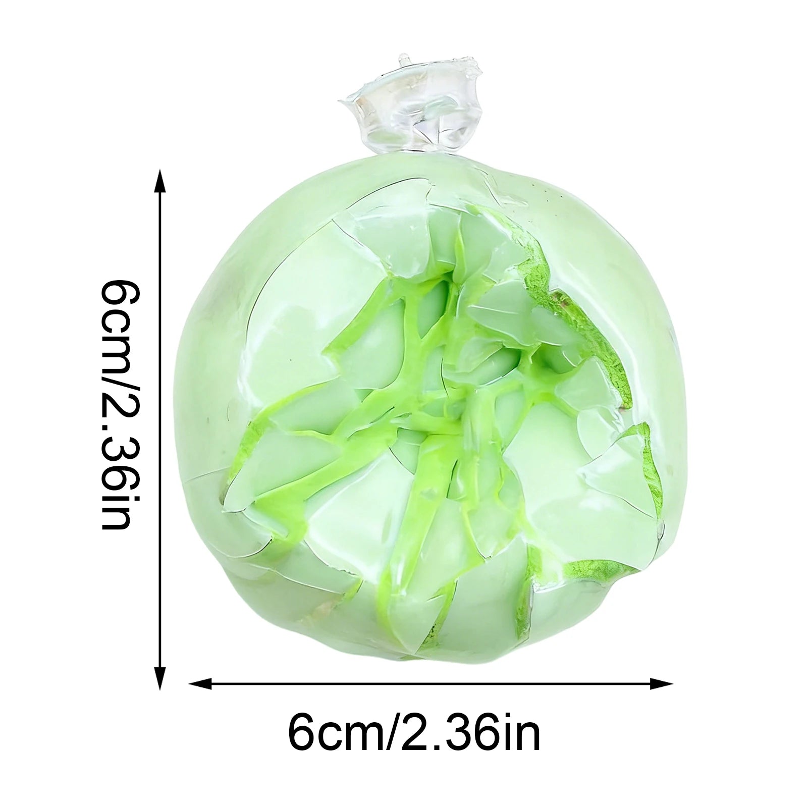 Squishy Stress Balls slow rebound wax skin squeeze toy for Kids Adult Quiet Sensory Fidget Toy Soothing Relieving Stress Oasis Select Green 1PC