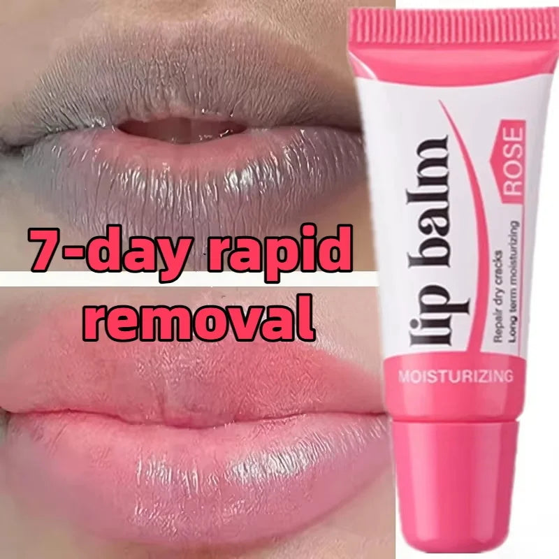 Remove Dark Lip Balm Lightening Melanin Mask Gloss Exfoliating Lip Pink Treatment Reduce Lip Lines Improve Dryness Moisturizing Oasis Select