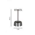 Creative Stainless Steel Toothbrush Holder Lucky Four-leaf Clover Toothbrush Holder Countertop Storage Rack Bathroom Accessories Oasis Select four-leaf clover