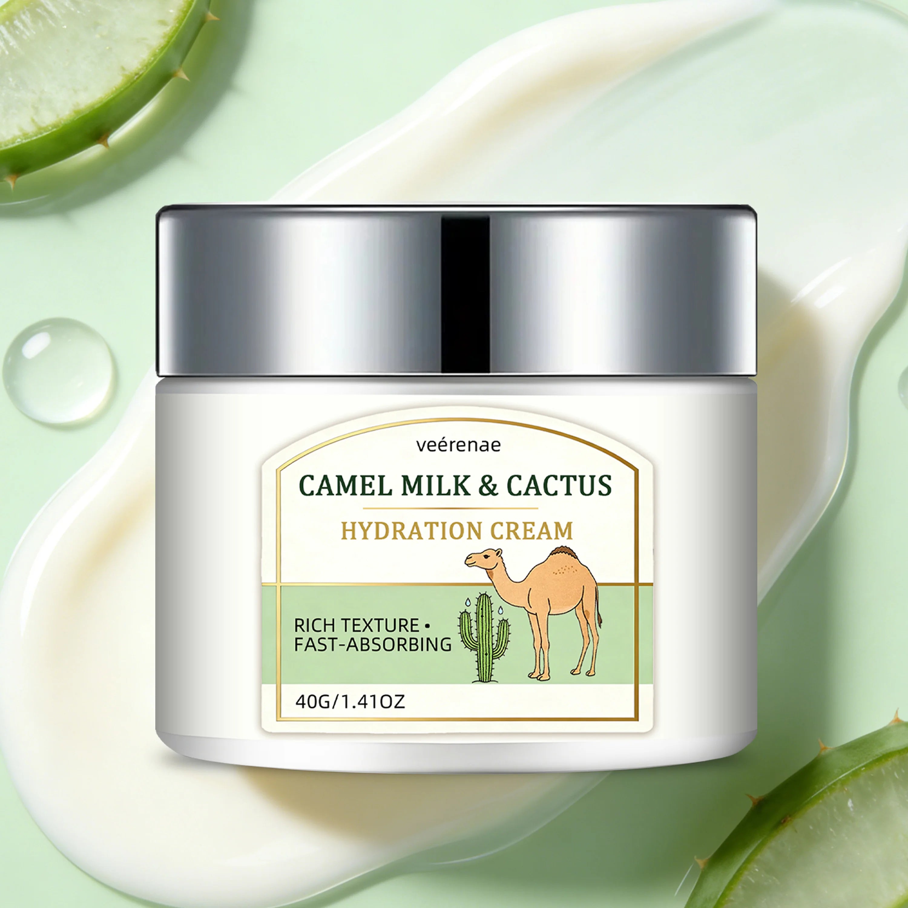Camel Milk & Cactus Face Cream – Daily Hydration, All Skin