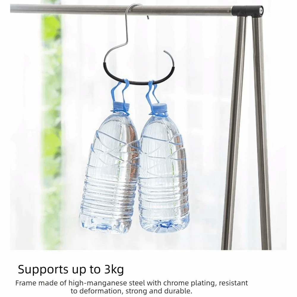 5-Pack Metal Hat Hangers – Non-Slip Closet Ring Hooks