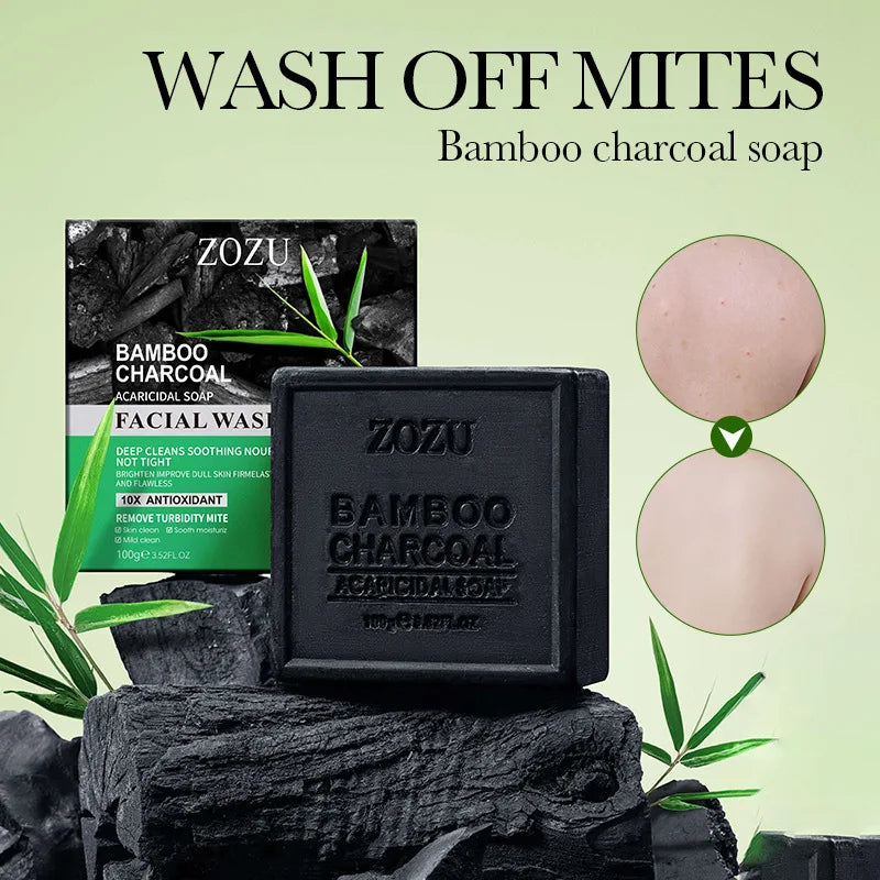Bamboo Charcoal Cleansing Soap with Foaming Net | Deep Clean Charcoal Cleansing Soap Oasis Select