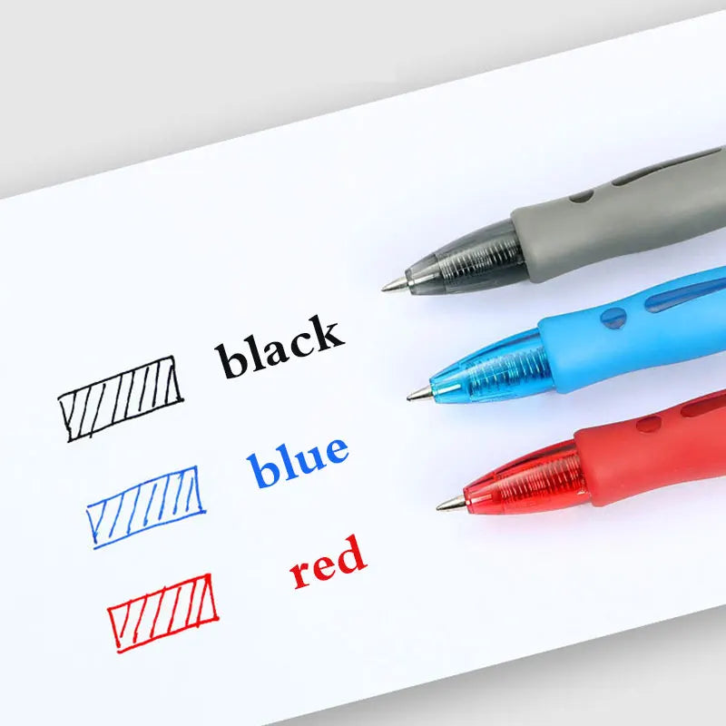 6/13pcs Retractable Gel Pens Set Black/Red/Blue Ink Ballpoint for Writing Refills Office Accessories School Supplies Stationer Oasis Select