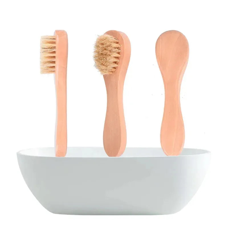 1/2/4/6pcs Dry Skin Body Massage Wood Brush Natural Bristle Dead Skin Remover Anti Cellulite Exfoliates Circulation Massage Tool Oasis Select