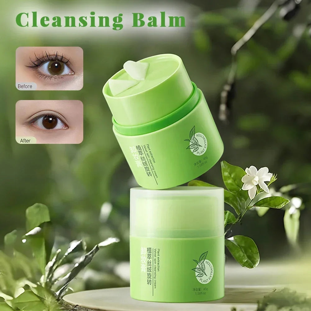 Plant Velvet Rotating Makeup Remover Cream 45g Gentle Non Irritating Deep Cleansing Eyes Lips Face Daily Skincare Oasis Select