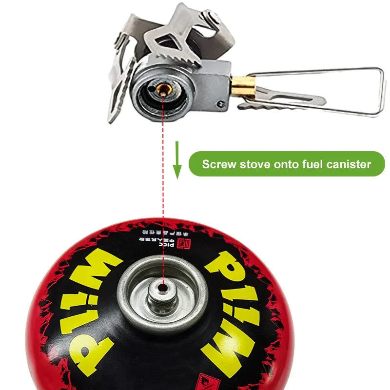 BRS Outdoor Gas Stove Mini Camping Gas Burner 25g Ultralight Titanium Picnic Hiking Cooking Stove Survival Furnace BRS-3000T Oasis Select