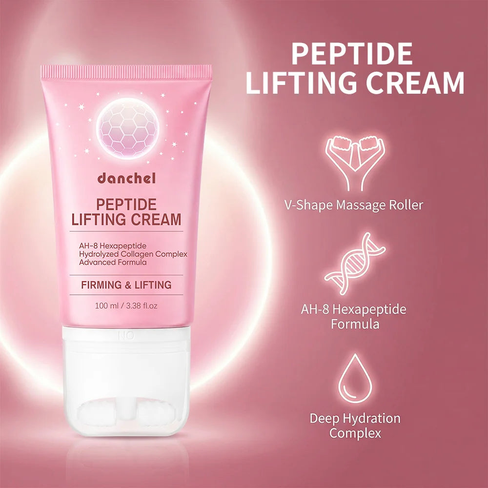 Peptide Neck Firming Cream With AH-8 Hexapeptide & Collagen Deep Hydrating Moisturizes Long-Lasting Smooth Neck Lines Skin Care Oasis Select