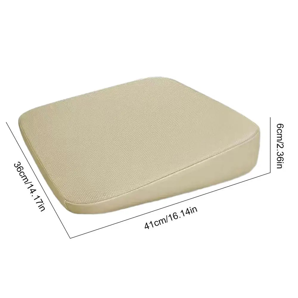 Car Seat Cushion Universal Wedge Car Seat Cushion Foam Truck Seat Cushion Wear-Resistant Short People Driver Seat Booster Oasis Select Beige 6CM