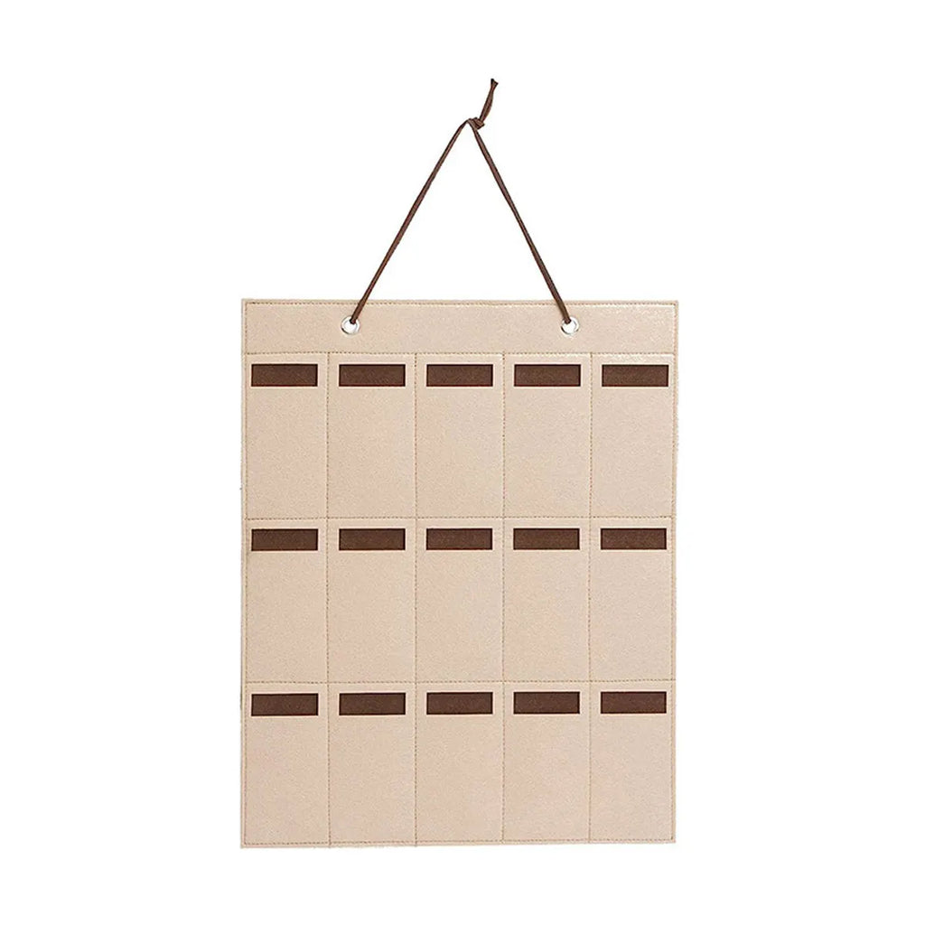 1pc Foldable glasses hanging bag, sunglasses storage rack, wall mounted sunglasses storage bag, glasses display rack Oasis Select khaki