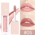 DUNUF 1PCS High-shine Lip Gloss Shimmer Pearlescent Lipstick Easy to Color Waterproof Sweat-proof Non-stick to Cup Non-fading Oasis Select 05