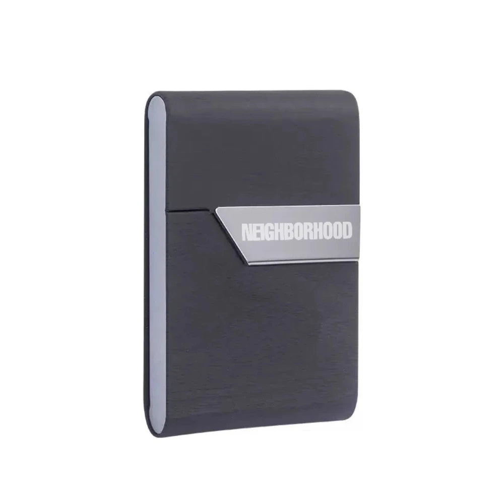 A Compact Wood-grain Cigarette Box with A Flip Lid Portable Magnetic Attraction Fashionable and Portable Men's Cigarette Box Oasis Select A