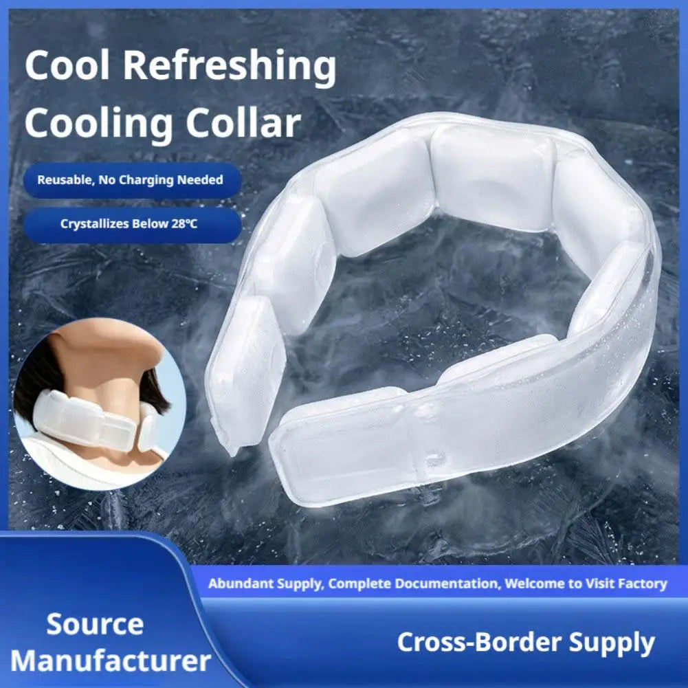 New Wearable Ice Neck Wrap Long Lasting Cooling Neckband Indoor Outdoor Sports Under 28 Degrees Anywhere Cold Gel Neck Cooler Oasis Select