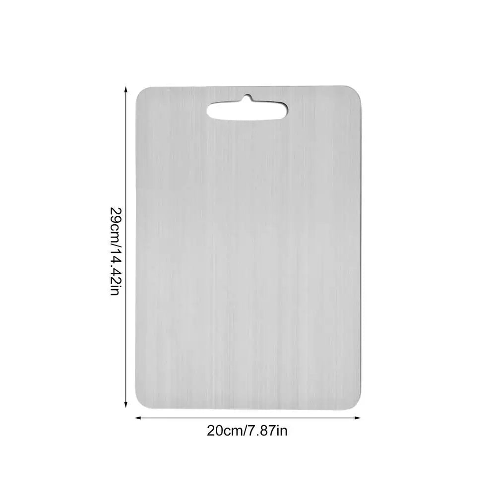 Titanium Cutting Board Double-Sided Chopping Board Food Grade Kitchen Cutting Mat Portable Cutting Board Serving Tray for Meat Oasis Select S