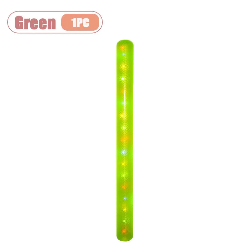 1-3PCS Inflatable Swim Stick Floating Pool Noodle with LED for Kids Adults Swimming Training Water Play Beach Party Supplies Oasis Select Green-1PC