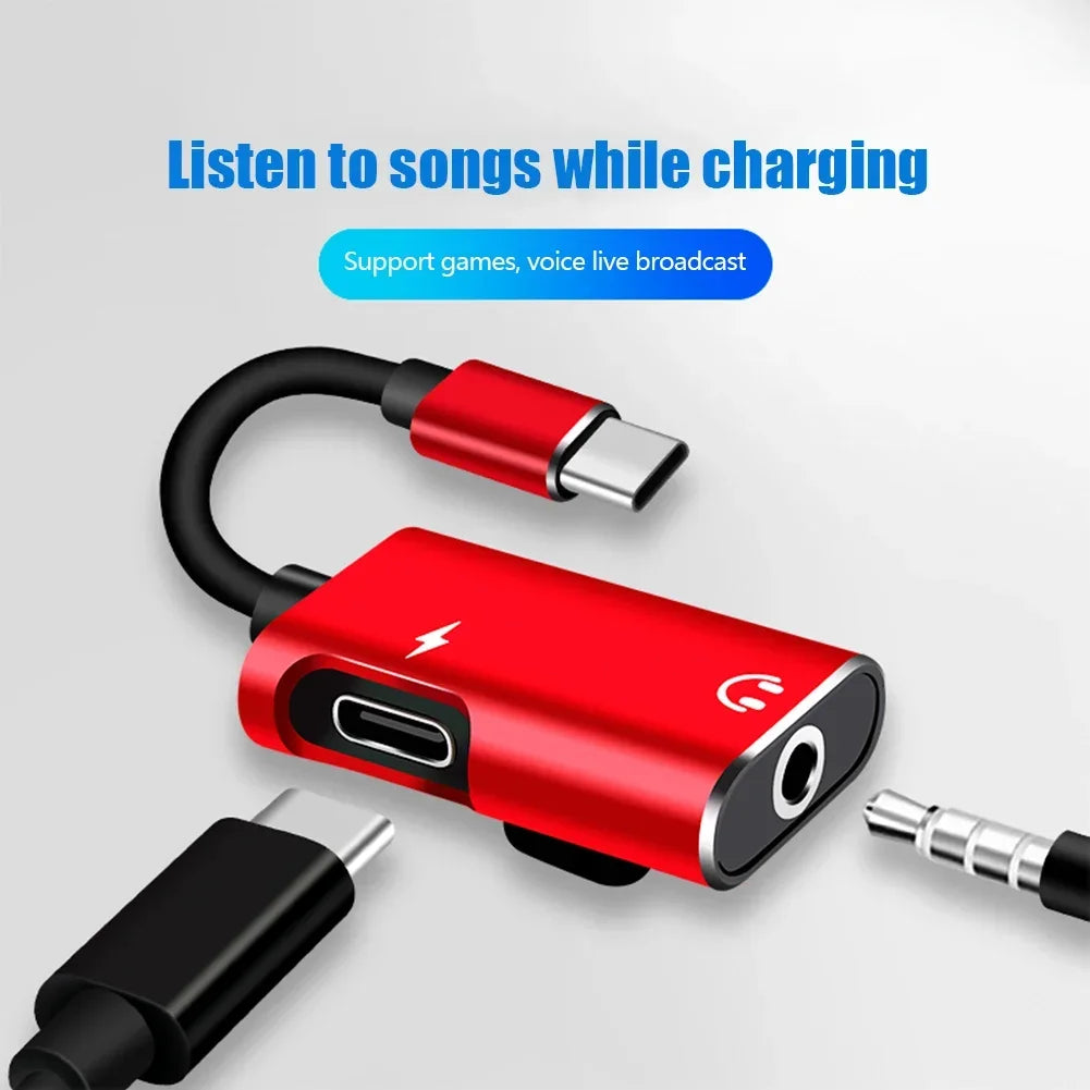 USB-C to 3.5mm Audio Splitter Adapter | Charge & Listen