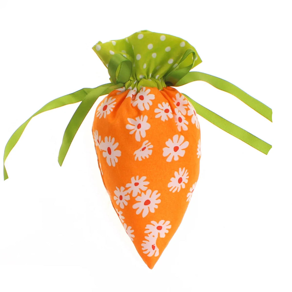 Easter Carrot Drawstring Gift Bag | Cute Velvet Candy Bag