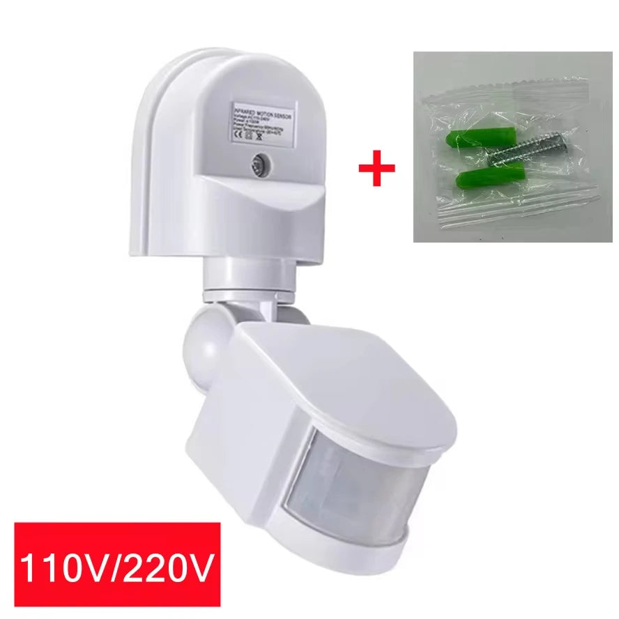 12V PIR Motion Sensor Switch – Auto Infrared Light Detector Motion Sensor Switch Oasis Select White-AC110-240V