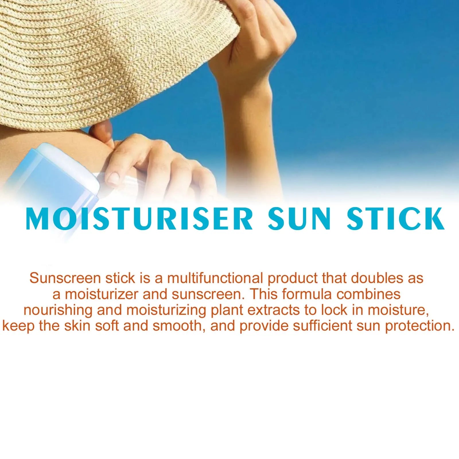 Body Sunscreen Cream Stick Spf50 Antioxidant Prevent Sunburn Moisturizing Skin Sweatproof Brightening Resist UV Rays Serum Stick Oasis Select